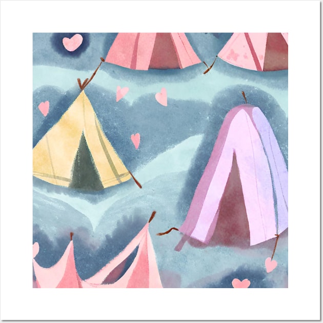 Camping Lover Wall Art by BlackMeme94